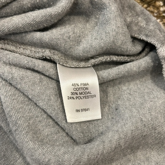 Pure Jill Grey Pima Cotton Long Sleeve Knit Top Women’s Large - Picture 12 of 14